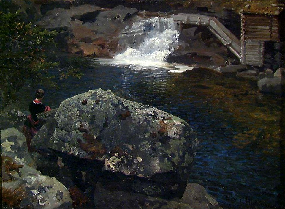 Hans Gude - By the Mill Pond - NG.M.00636-008 - National Museum of Art, Architecture and Design