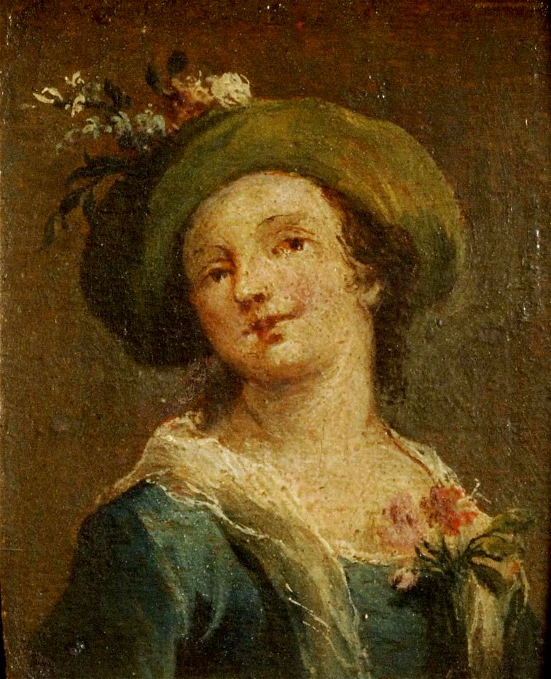 Guardi - Two paintings a Girl in a Hat in profile and a Girl in a Hat full face, 1770-1790, 3540.2