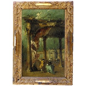 Guardi - CAPRICCIO ARCHITETTONICO CON FIGURE, lot.482