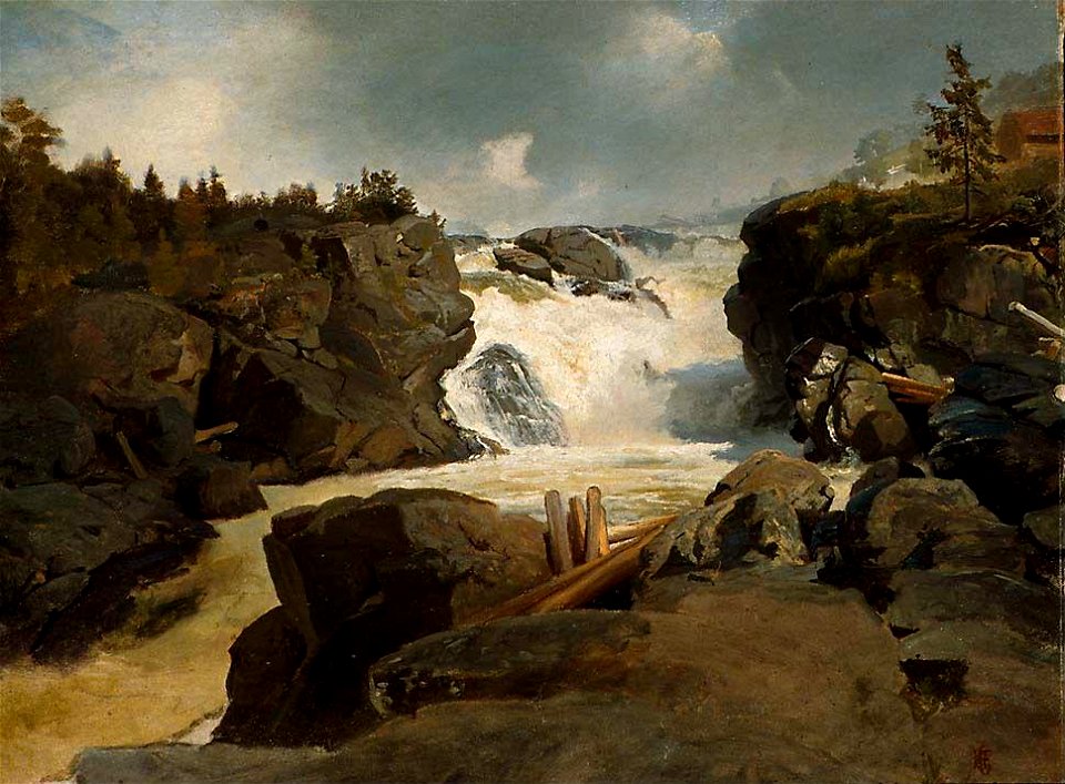 Hans Gude - The Labro Falls - NG.M.00635-001 - National Museum of Art, Architecture and Design