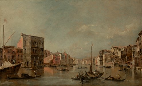 Francesco Guardi (Italian - The Grand Canal, Venice, with the Palazzo Bembo - Google Art Project