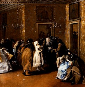 Francesco Guardi - Il Ridotto (detail) - WGA10831