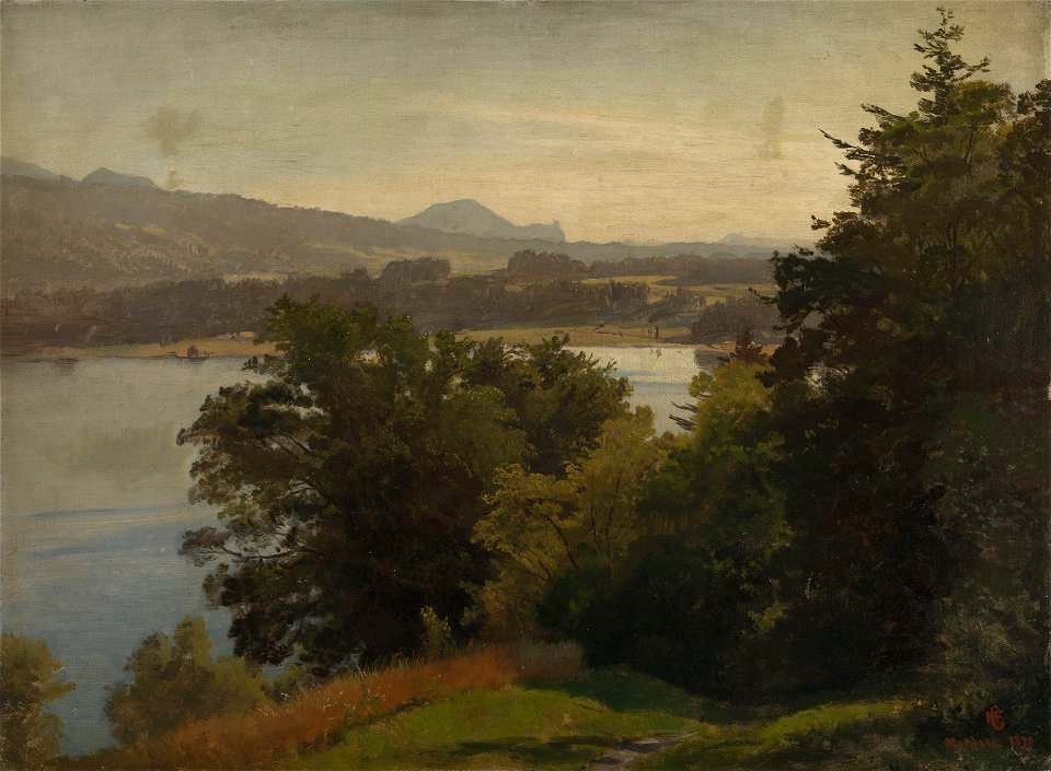 Hans Gude - View of the Mondsee - NG.M.00635-005 - National Museum of Art, Architecture and Design