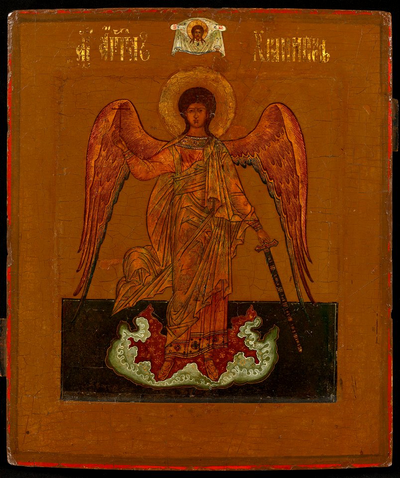 Guardian Angel, Old Believers icon (19th c, priv.coll)