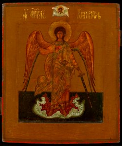 Guardian Angel, Old Believers icon (19th c, priv.coll)