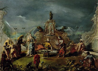 Guardi - Scene in the Garden of a Seraglio, ca. 1743, Inv. no. (CTB.1956.2)