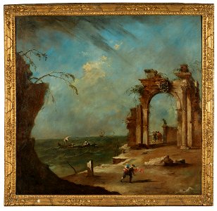 Guardi - Un caprice avec une arche en ruines sur le lagon, 6279020