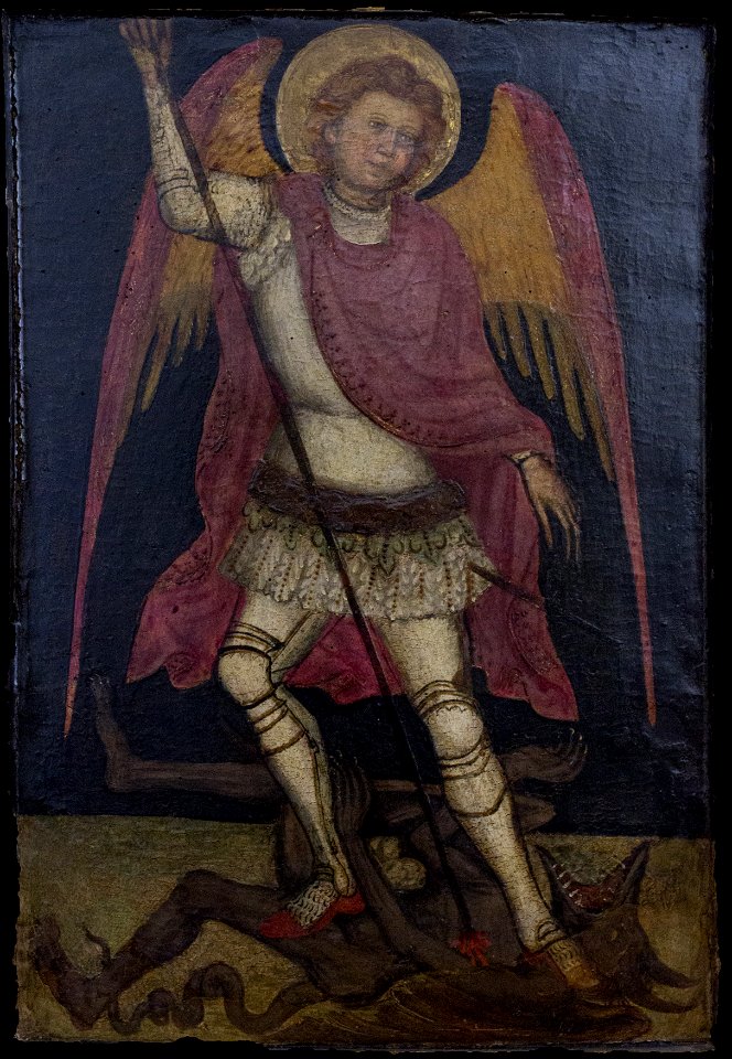 Guariento - San Michele Arcangelo combatte contro Satana
