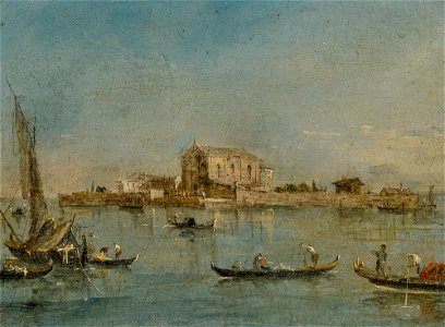 Guardi - THE ISLAND OF SAN CRISTOFORO IN THE VENETIAN LAGOON, lot.125