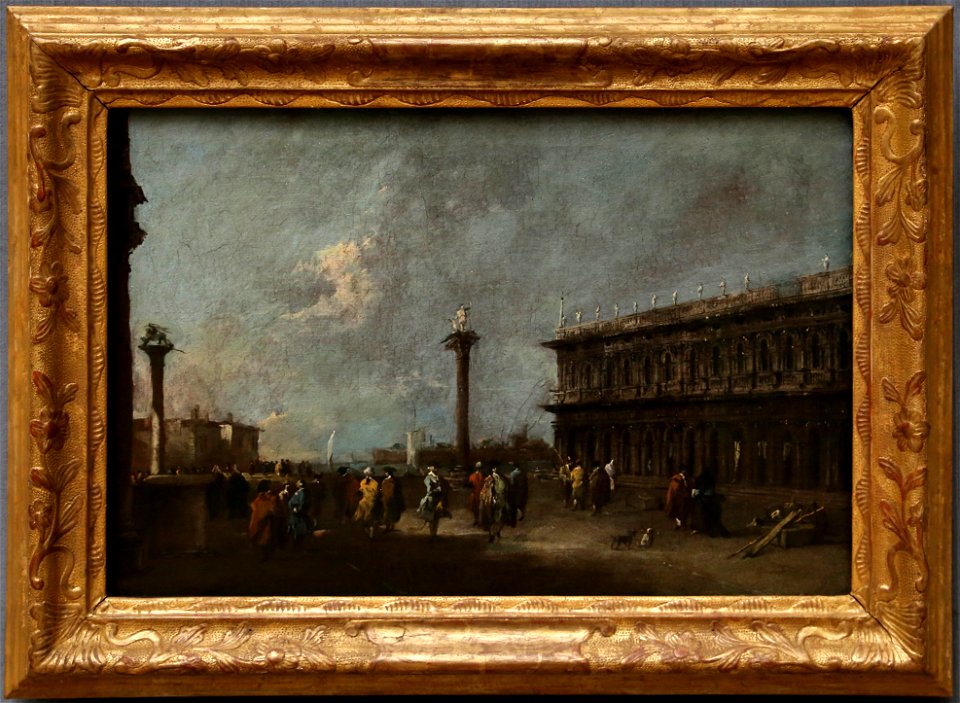 Francesco guardi, la piazzetta di san marco a venezia