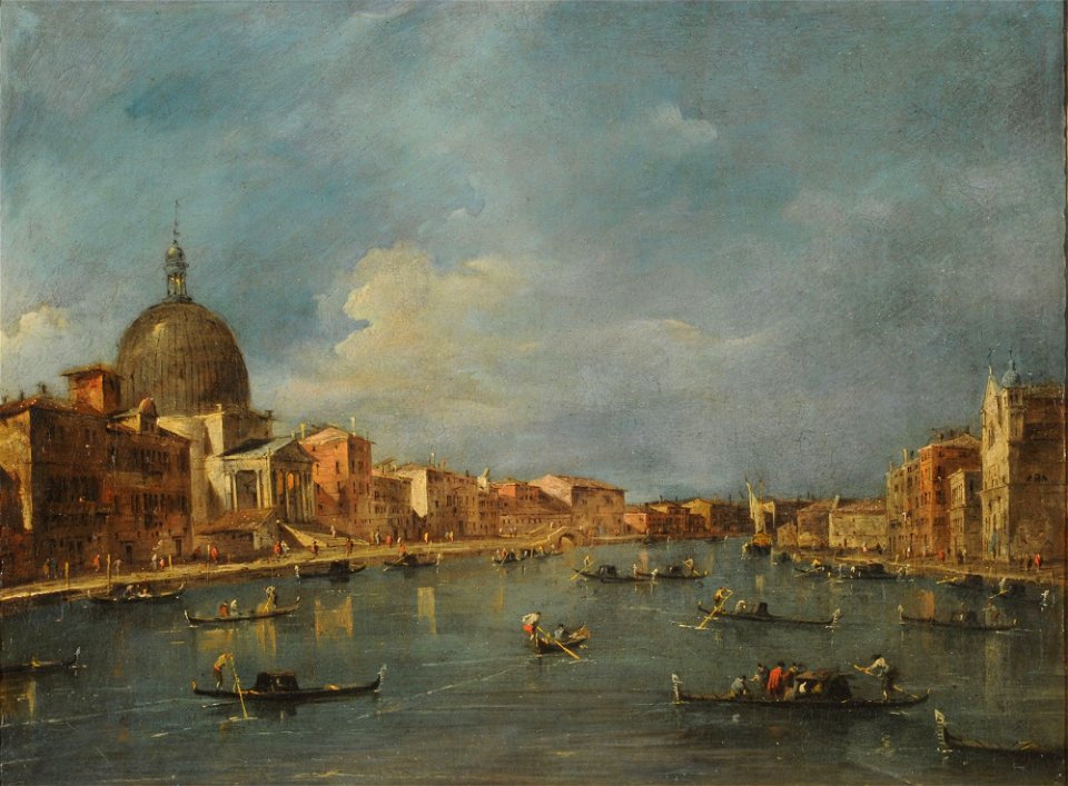 Francesco Guardi - Gran Canal y San Simeone Piccolo