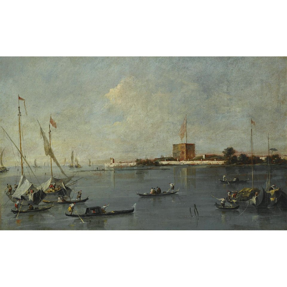 Guardi - VENICE, THE LAGOON AND THE FORT OF SAN NICCOLÒ DI LIDO, lot.47