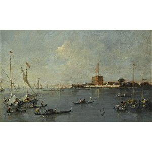 Guardi - VENICE, THE LAGOON AND THE FORT OF SAN NICCOLÒ DI LIDO, lot.47