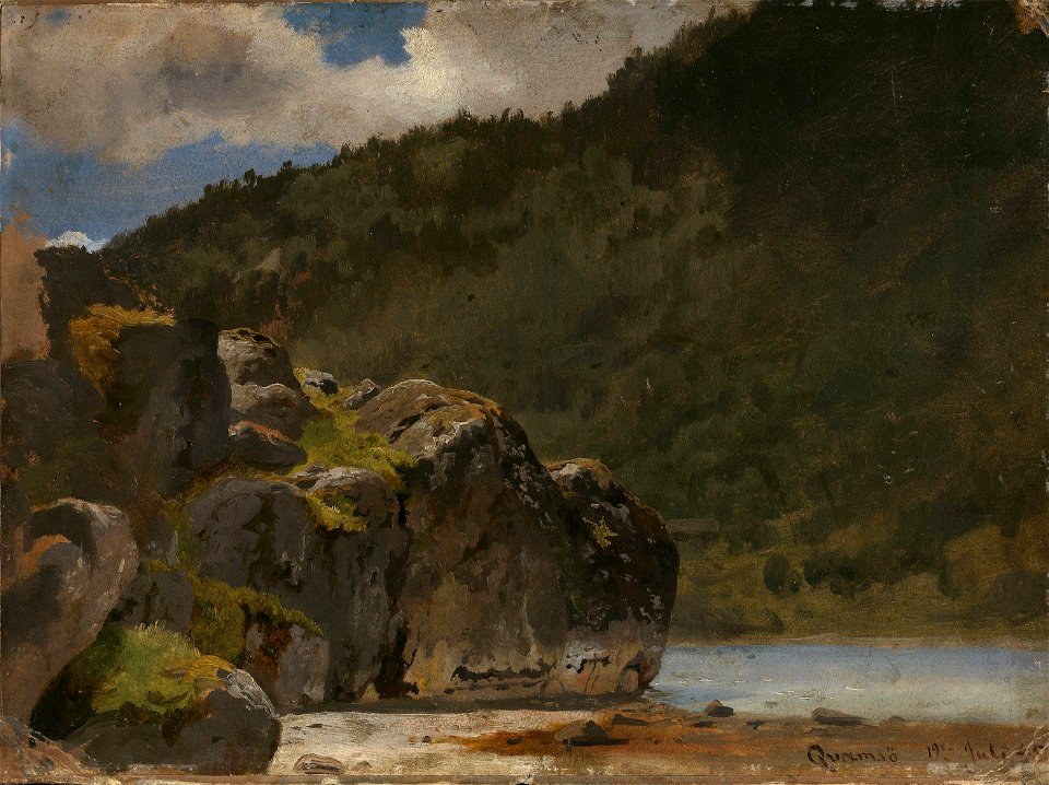 Hans Gude - From Kvamsøy in the Sognefjord - NG.M.00636-003 - National Museum of Art, Architecture and Design