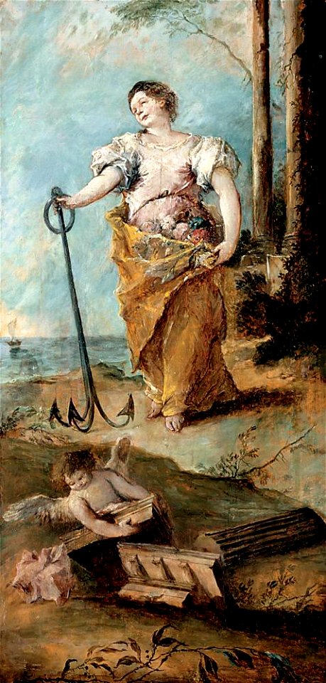 Guardi - Allegory of Hope, 1747, SN189