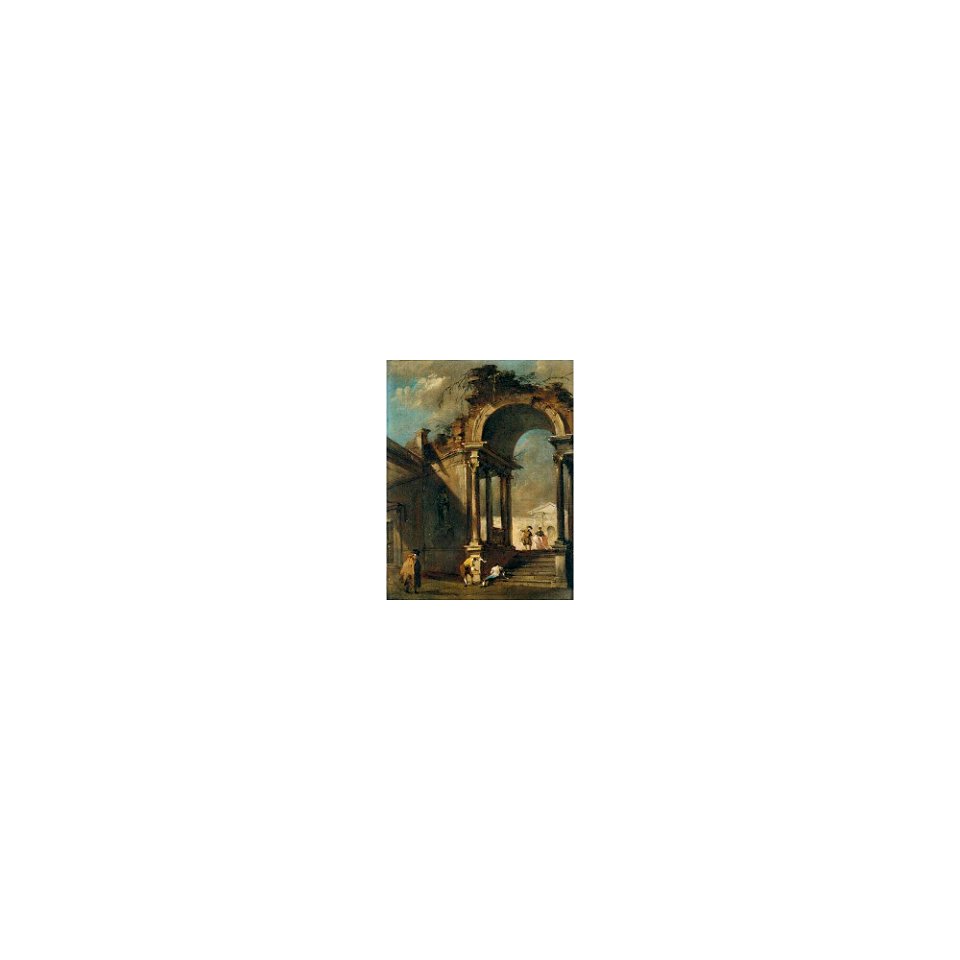Guardi - AN ARCHITECTURAL CAPRICCIO WITH FIGURES, lot.58