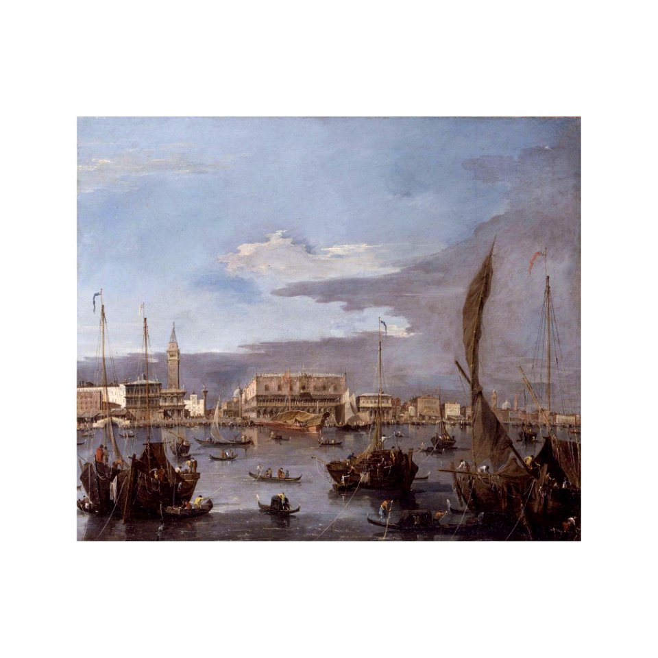 Guardi - VIEW OF THE PALAZZO DUCALE AS SEEN FROM, lot.105