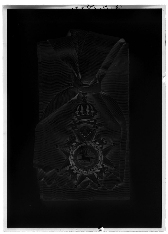 Guelphenorden kors kmstk, Hannover - Livrustkammaren - 69065-negative