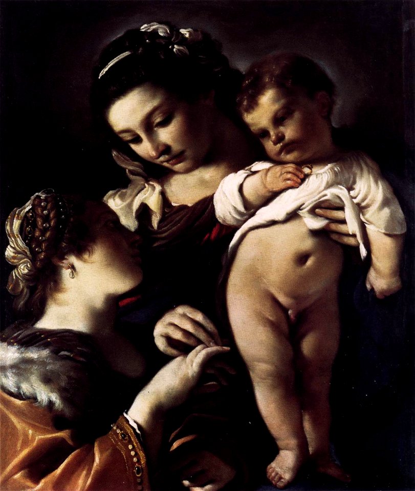 Guercino - Mystical Marriage of St Catherine of Alexandria - WGA10929