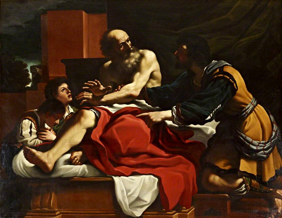 Guercino (1591-1666) (after) - Jacob and Joseph with His Sons, Ephraim and Manasseh - 851996 - National Trust