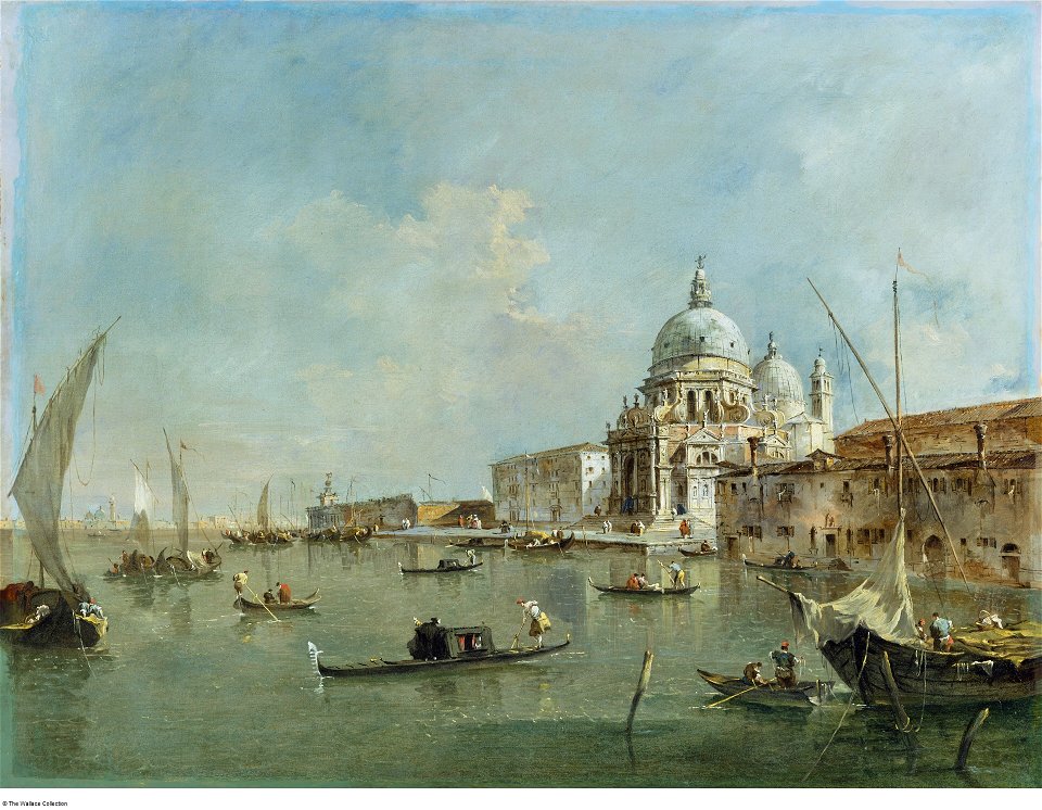 Guardi - Venice Santa Maria della Salute and the Dogana, 1780s, P503