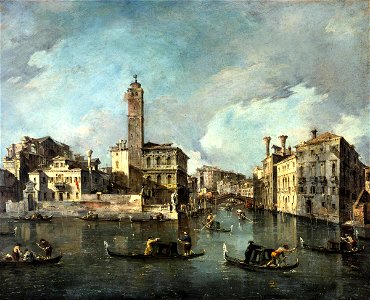 Guardi - View on the Grand Canal at San Geremia, Venice, 1760-1765, 1984.26