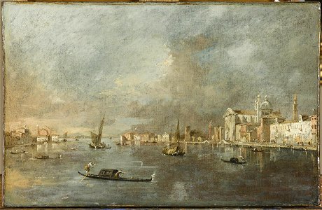 Guardi - Vue de la Giudecca avec les Zattere, vers 1780, RF 1983 62