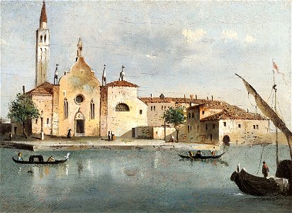 Guardi, Giacomo - Vue de l'île de Santa Maria delle Grazie - J 58 - Musée Cognacq-Jay