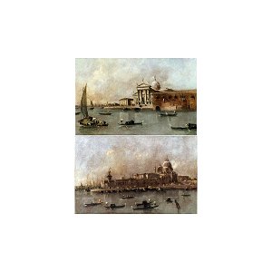 Guardi - VENICE, A VIEW OF THE CHURCH OF SAN GIORGIO MAGGIORE WITHOUT THE CAMPANILE, SEEN FROM THE GIUDECCA; VENICE, A VIEW OF THE ENTRANCE TO THE GRAND CANAL, lot.59