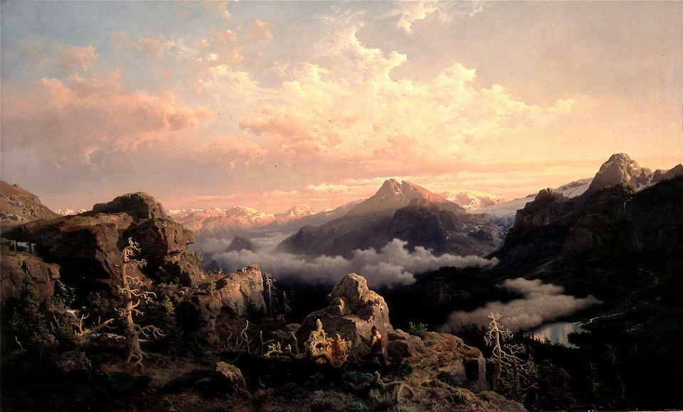 Hans Gude-Høyfjell i soloppgang