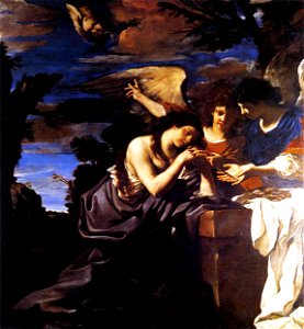 Guercino Maddalena due angeli