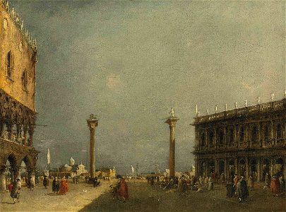 Guardi - The Piazzetta, Venice, with the Doge’s Palace and the Libreria, San Giorgio Maggiore beyond, 6010134