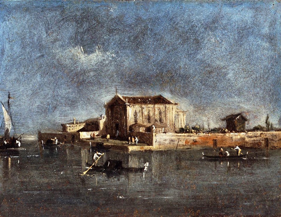Guardi - The Rio dei Mendicanti in Venice, ca. 1780, 4253