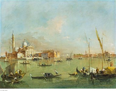 Guardi - Venice San Giorgio Maggiore with the Giudecca and the Zitelle, 1780s, P491