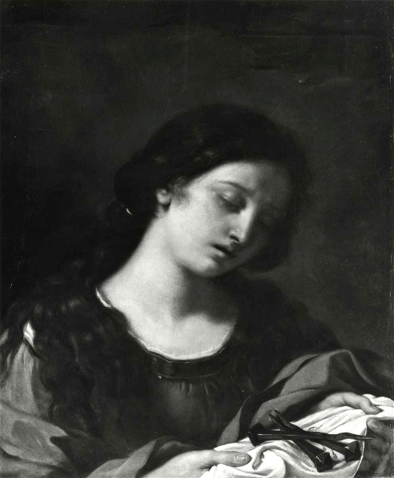 Guercino - Santa Maria Maddalena in contemplazione dei chiodi della ...