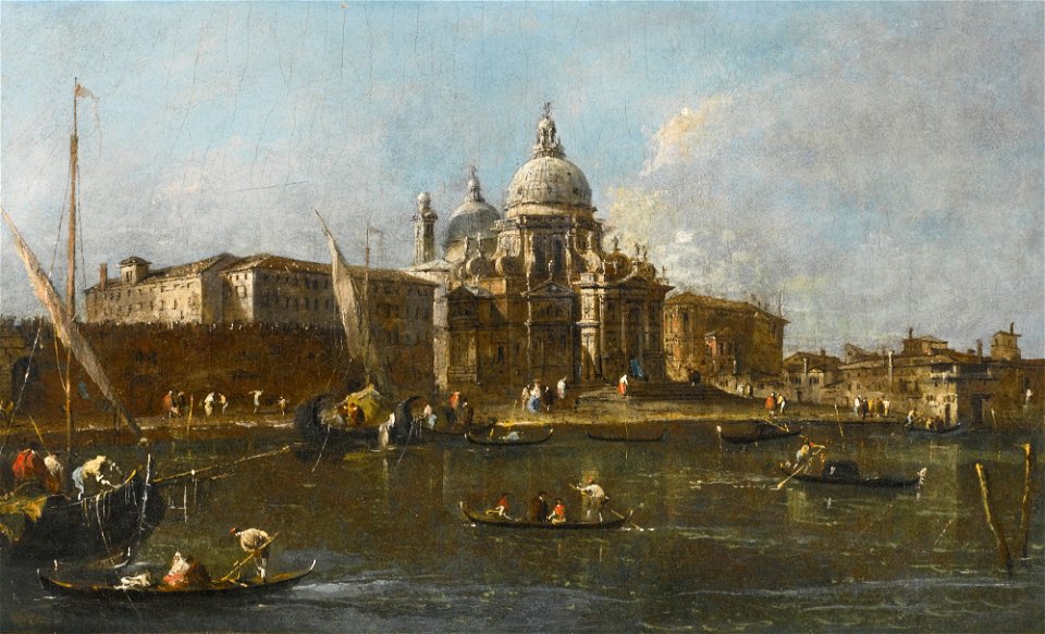 Guardi - VENICE, A VIEW OF SANTA MARIA DELLA SALUTE LOOKING WEST, lot.41