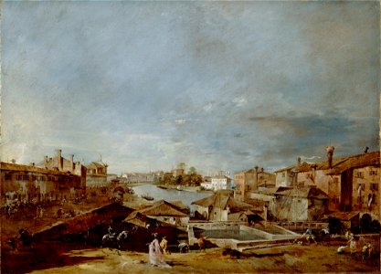 Francesco Guardi - View of Dolo on the Brenta - 53.359 - Detroit Institute of Arts