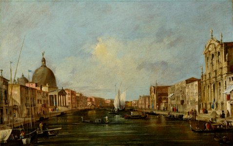 Guardi - VENICE, A VIEW OF THE GRAND CANAL WITH SAN SIMEONE PICCOLO, lot.82