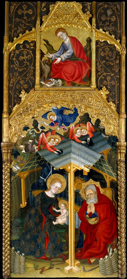 Guerau Gener - Nativity and Saint John the Evangelist - Google Art Project