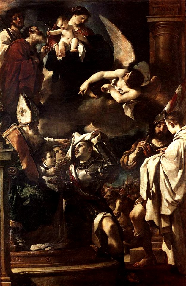 Guercino - St William of Aquitaine Receiving the Cowl - WGA10936