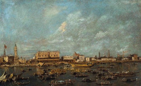Guardi - Venice, the Bacino di San Marco with the Departure of the Bucintoro, 5899698