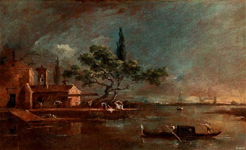 Guardi - The Island of Anconetta, 1760s, 706