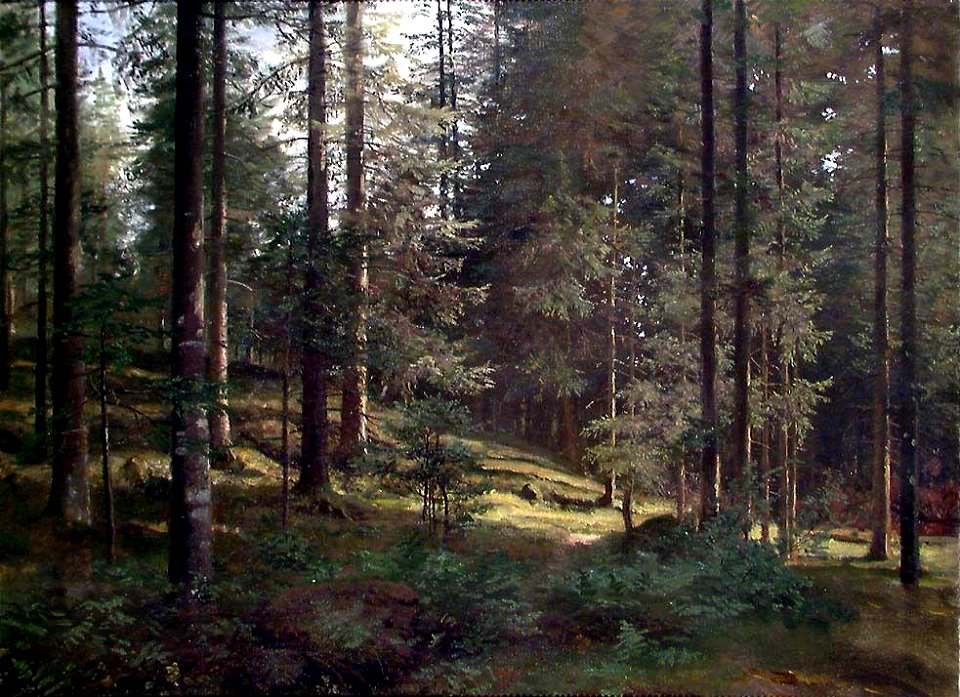 Hans Gude - Wooded Landscape - NG.M.00636-017 - National Museum of Art, Architecture and Design