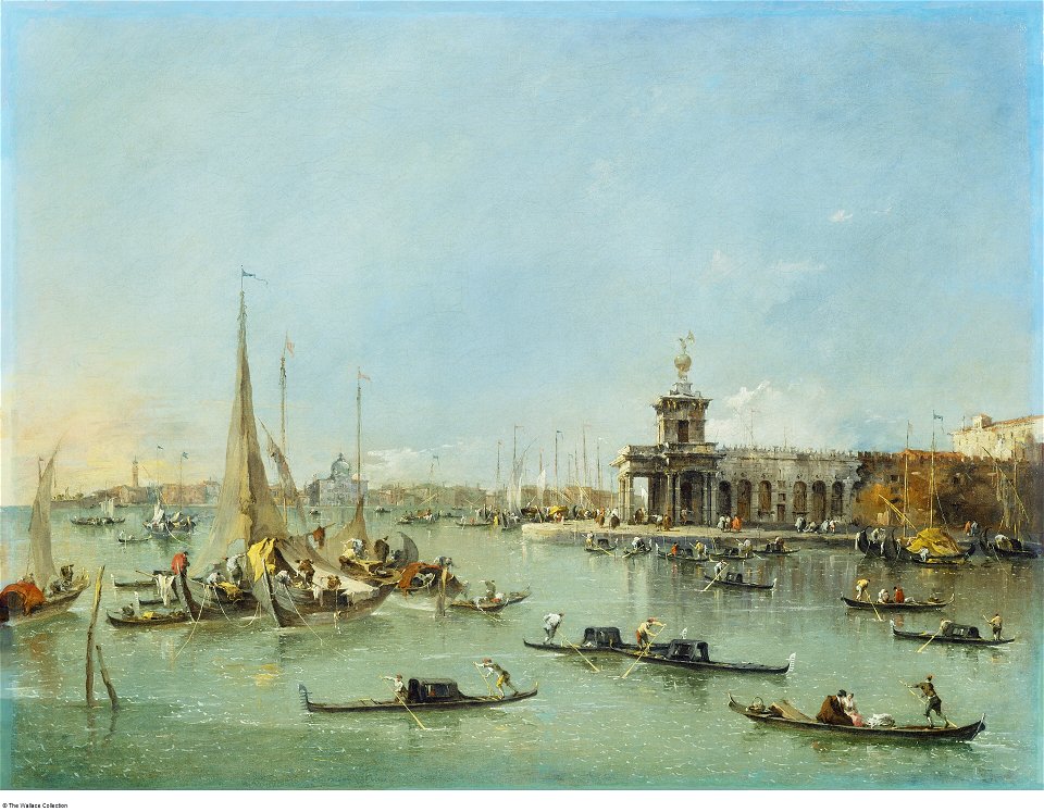 Guardi - Venice the Dogana with the Giudecca, c. 1770, P494