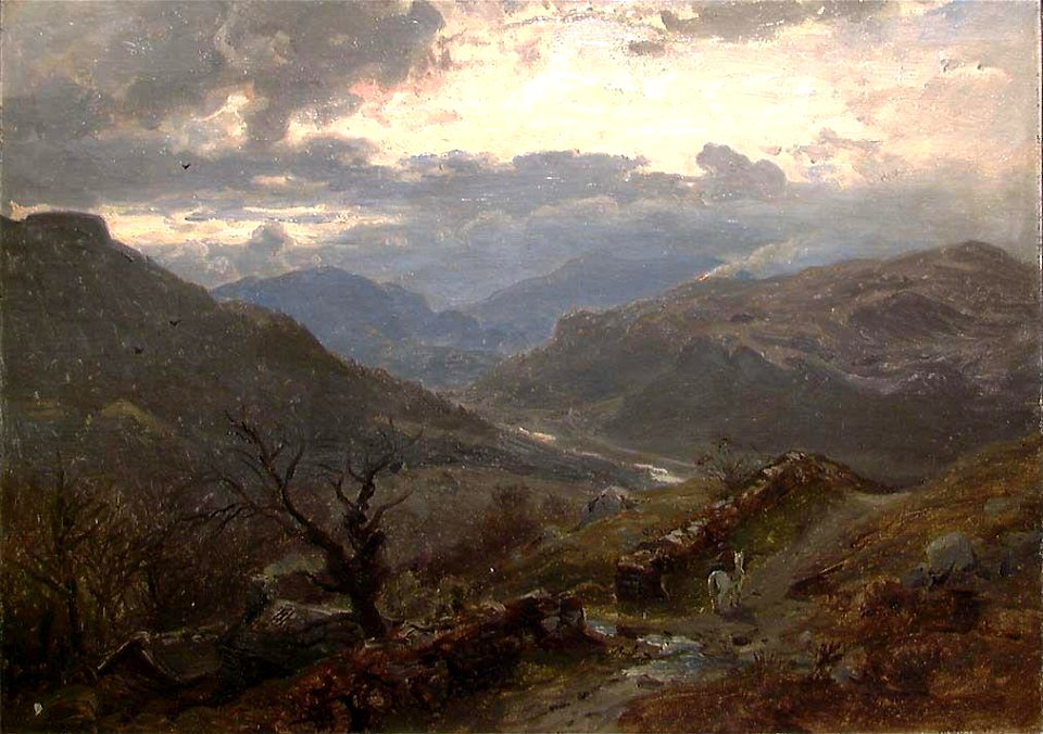 Hans Gude - View of Mountains in Wales - NG.M.00635-002 - National Museum of Art, Architecture and Design