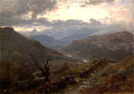 Hans Gude - View of Mountains in Wales - NG.M.00635-002 - National Museum of Art, Architecture and Design