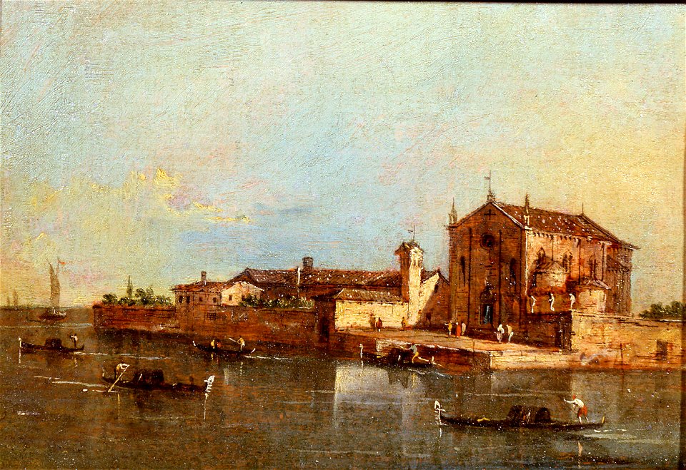 Guardi - View of the Island of San Cristoforo, Venice, 1780s, 3624
