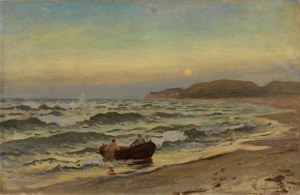 Hans Gude - Storm at Rügen - NG.M.00636-015 - National Museum of Art, Architecture and Design