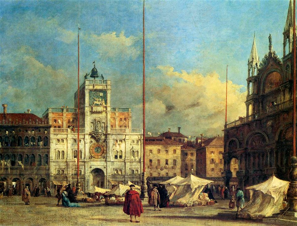 Francesco Guardi - Piazza San Marco, Venice - WGA10858