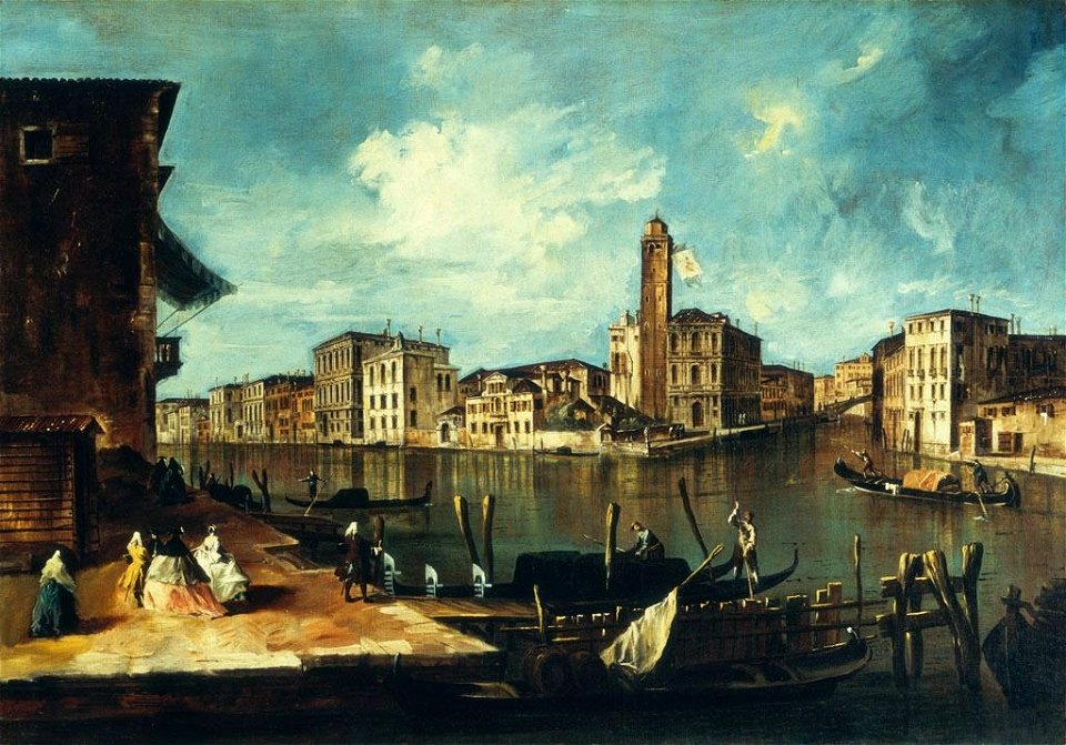 Francesco Guardi - Venice, The Grand Canal with San Geremia, Palazzo Labia, and the Entrance to the Cannaregio - Baltimore Museum of Art (1)